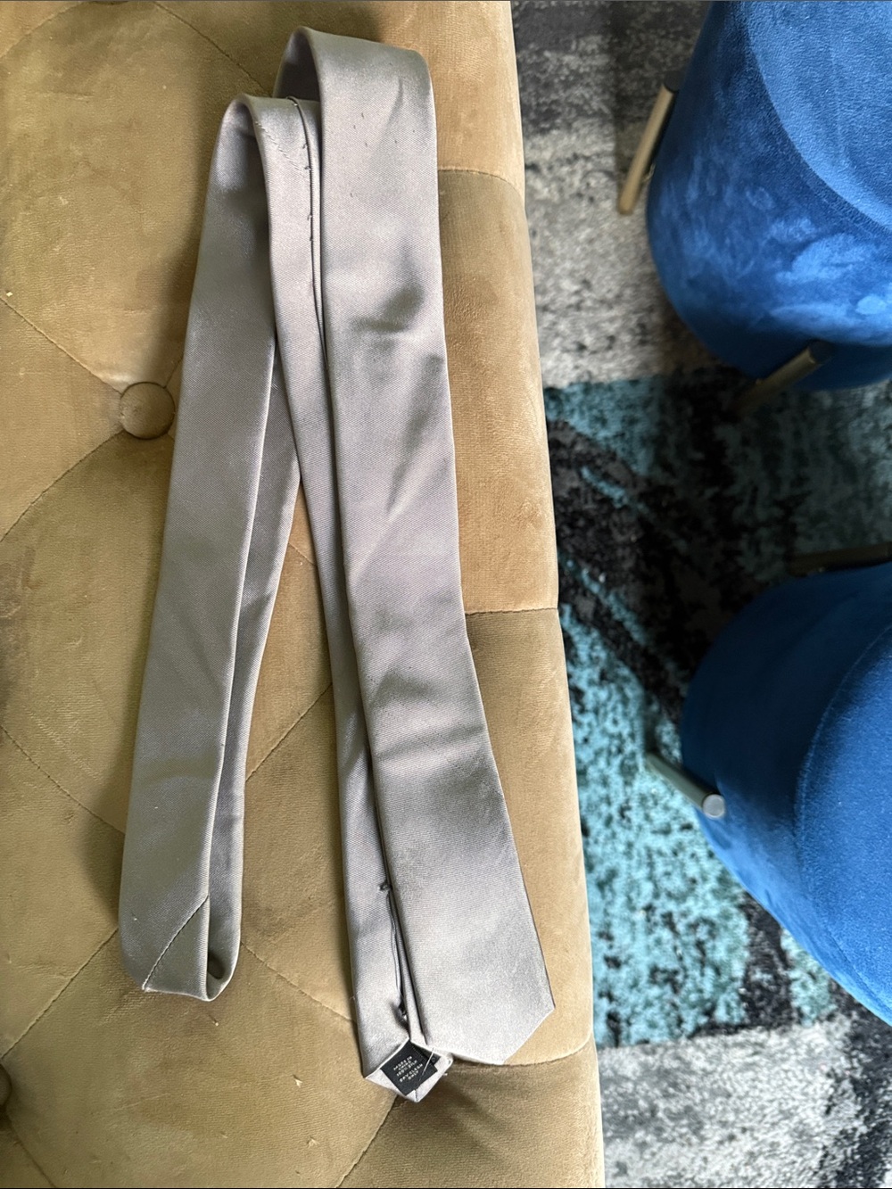 Classic Silver Silk  Necktie